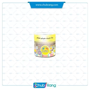 رنگ نقره‌ای اکریلیک دکوراتیو هیراد شیمی 350 گرمی