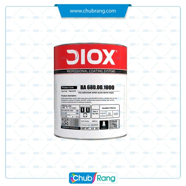 رنگ سفيد سوپر براق پلي‌يورتان اكريليك ديوكس BA680.00 كوارت - تصویر 1